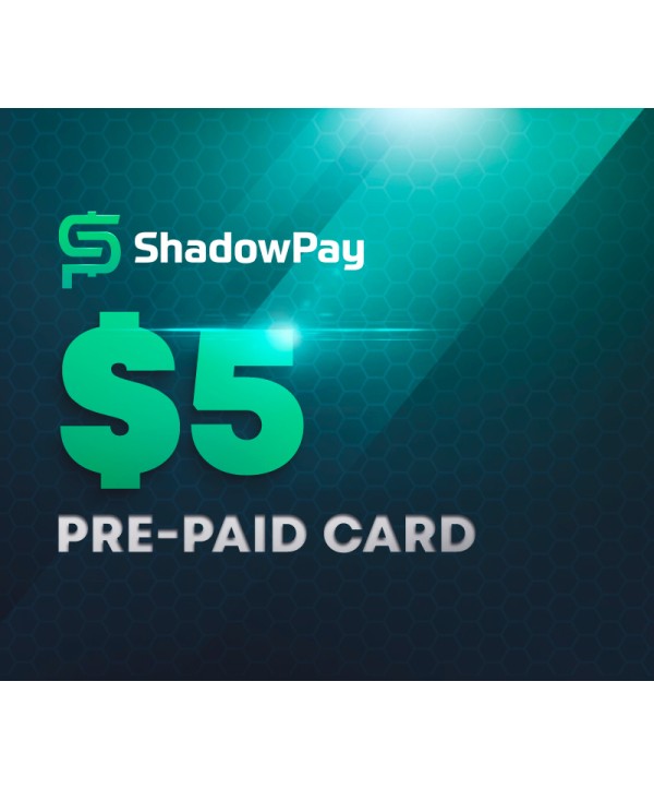 Shadowpay.com $5 Pre-paid Card Key GLOBAL